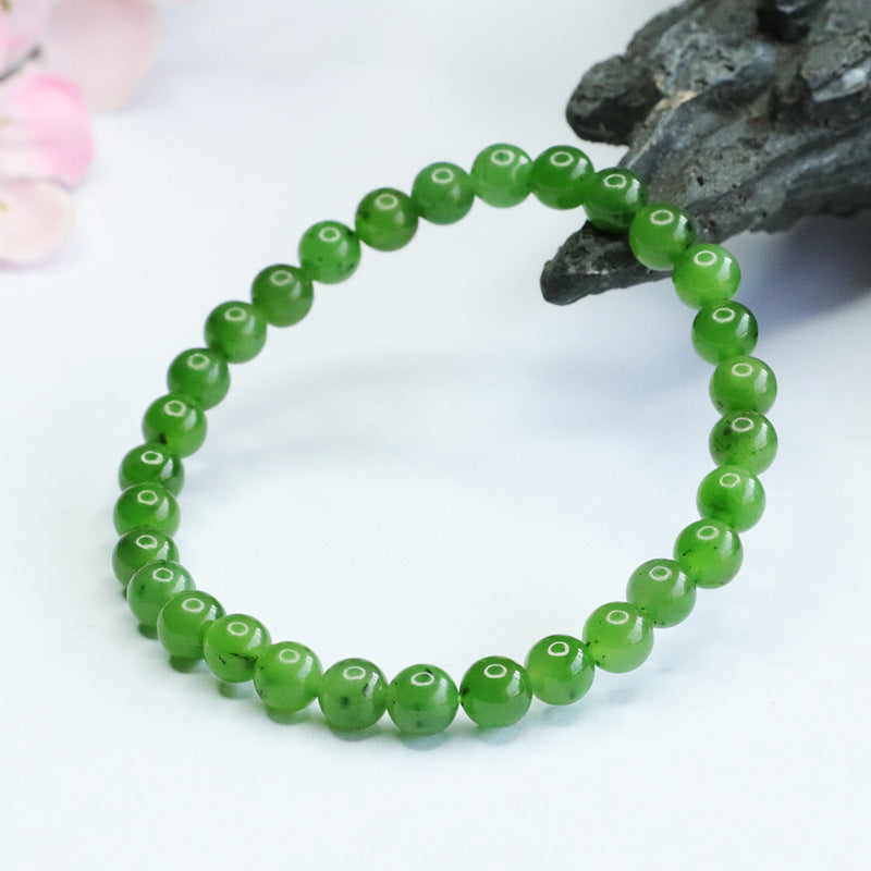Fortune's Favor Sterling Silver Jade Bracelet