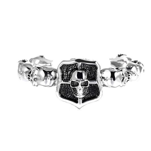 Hair – Punk Style Cross Skull Titanium Steel Men's Bracelet