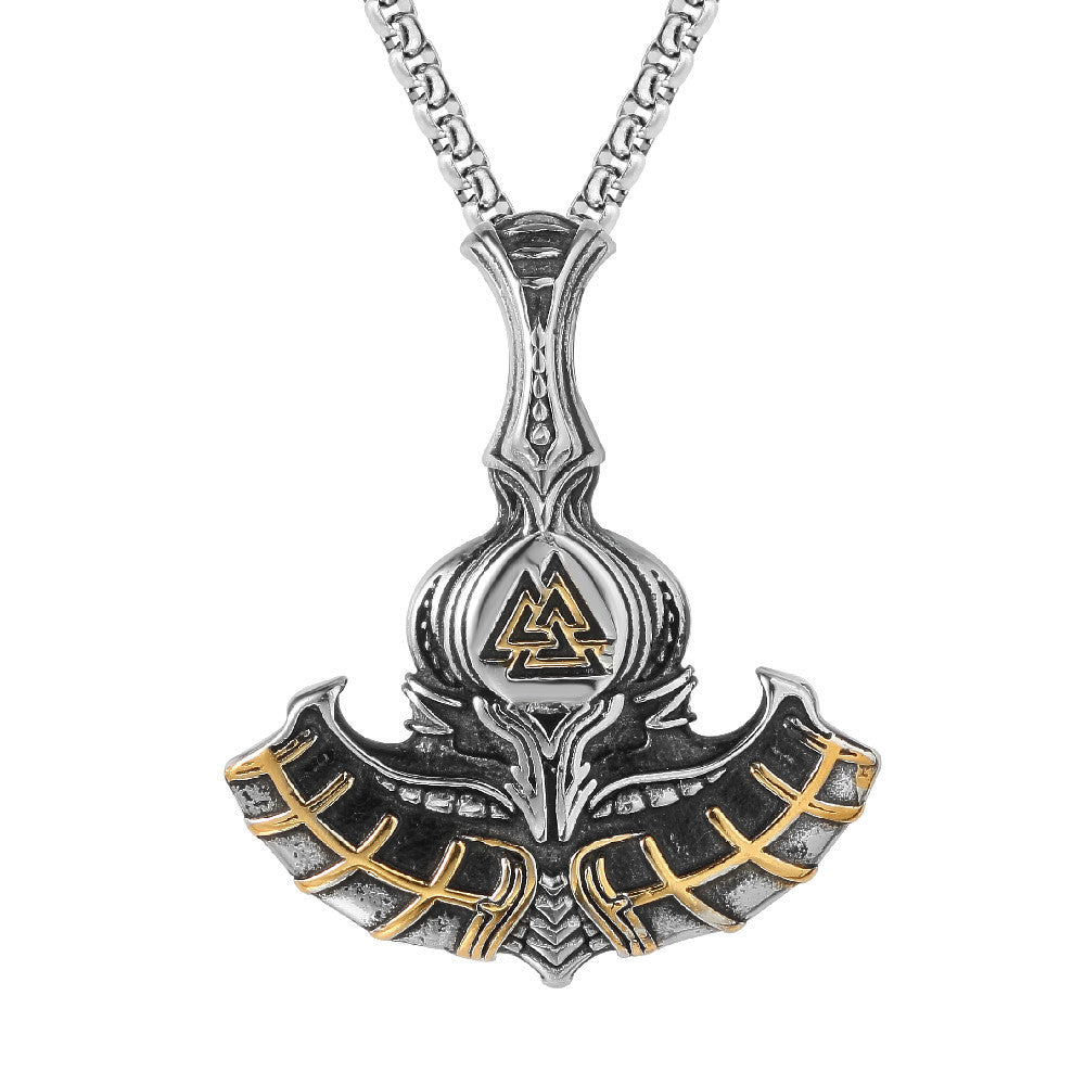 Viking Pirate Anchor Pendant Titanium Steel Unisex Necklace Planderful Bold Protection Statement