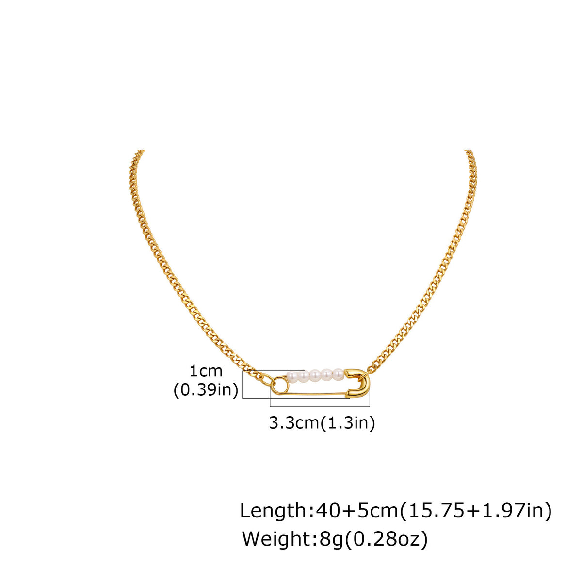 Stainless Steel Pin Daily Wear Version Of Sweet & Cool Style Girlfriend Gift Necklace