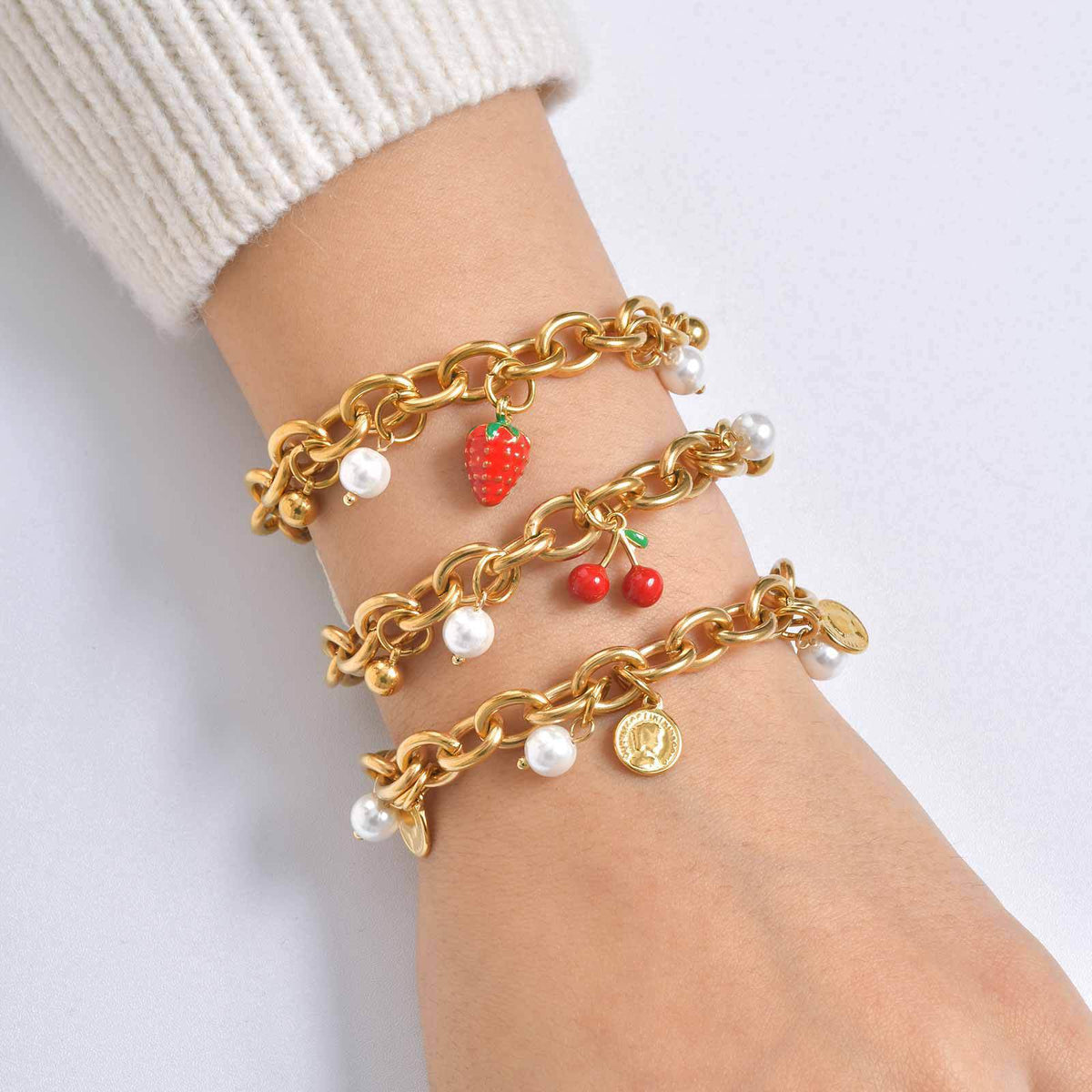 Pearl Stainless Steel Bracelet