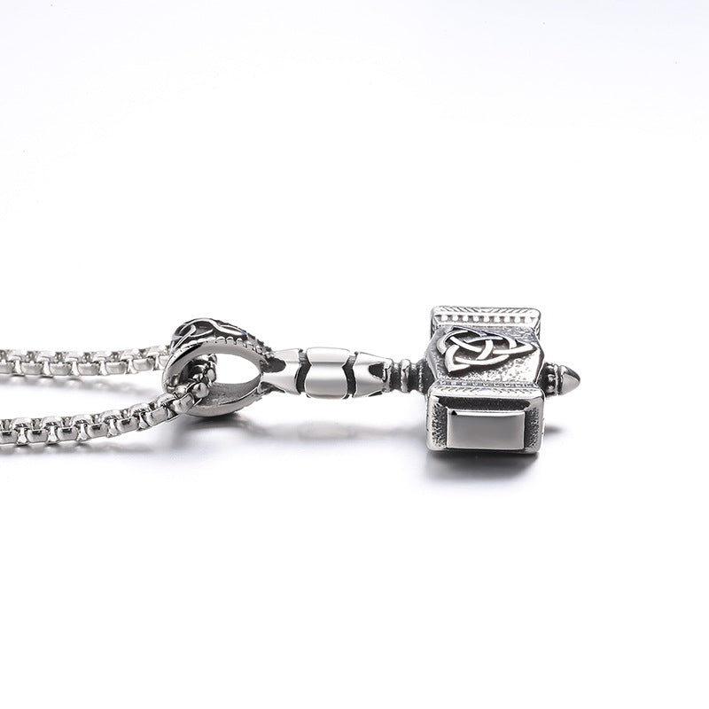 Stainless Steel Necklace - Vintage Celtic Knot Pendant