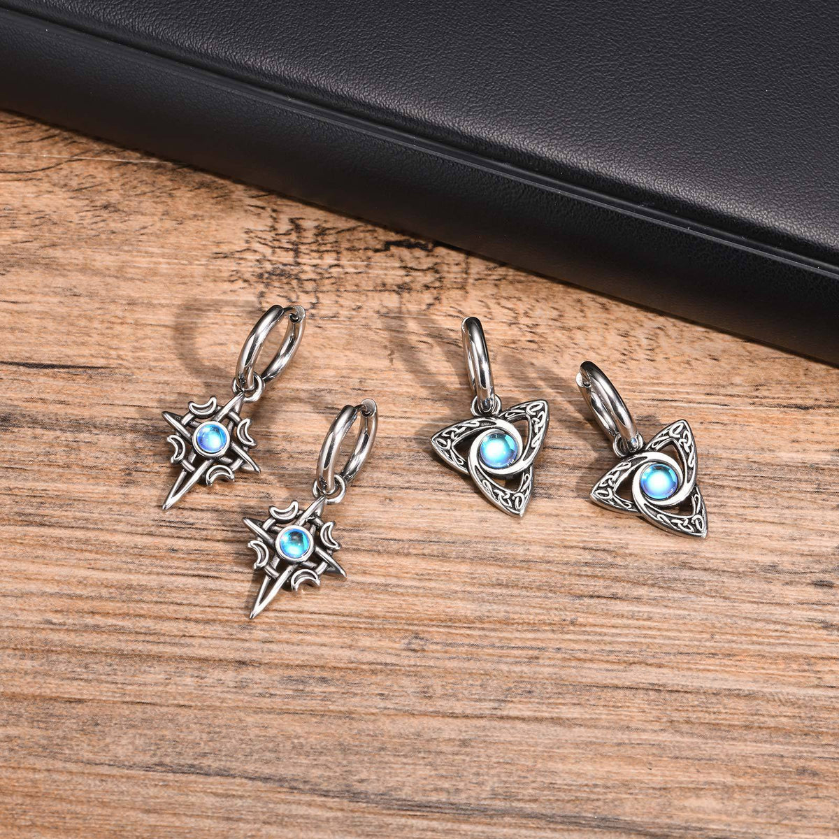 Modern Stainless Steel Earrings — Two Styles