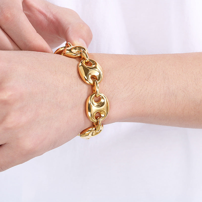 Planderful Everyday Genie Hip Hop Bracelet Unisex 18K Gold