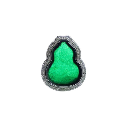 S925 Sterling Silver Adjustable Gourd Jade Ring from Planderful Collection