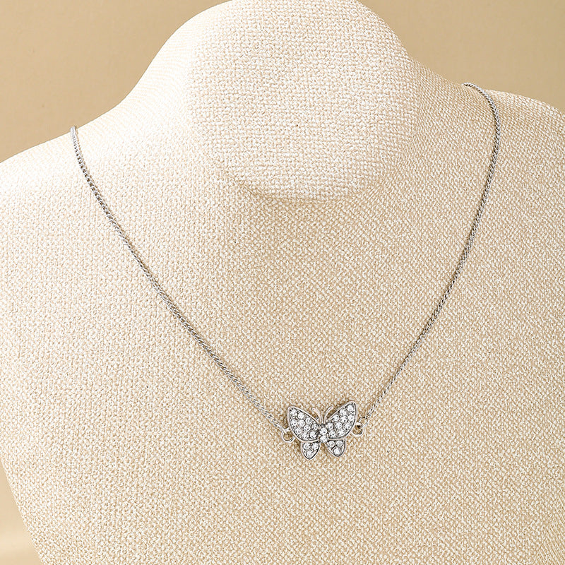 Planderful Vienna Verve Necklace – Sparkling Butterfly Pendant Design