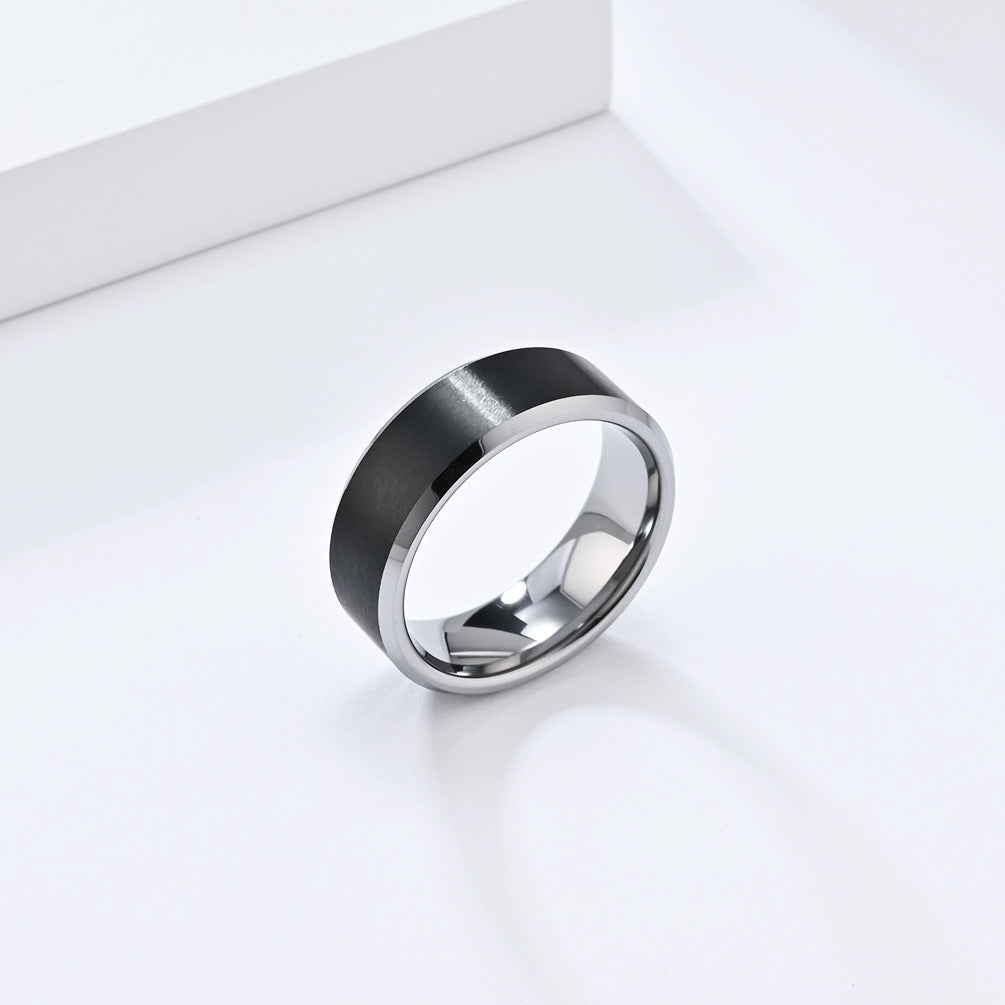 Cross-Border European and American Tungsten Steel Ring Wholesale