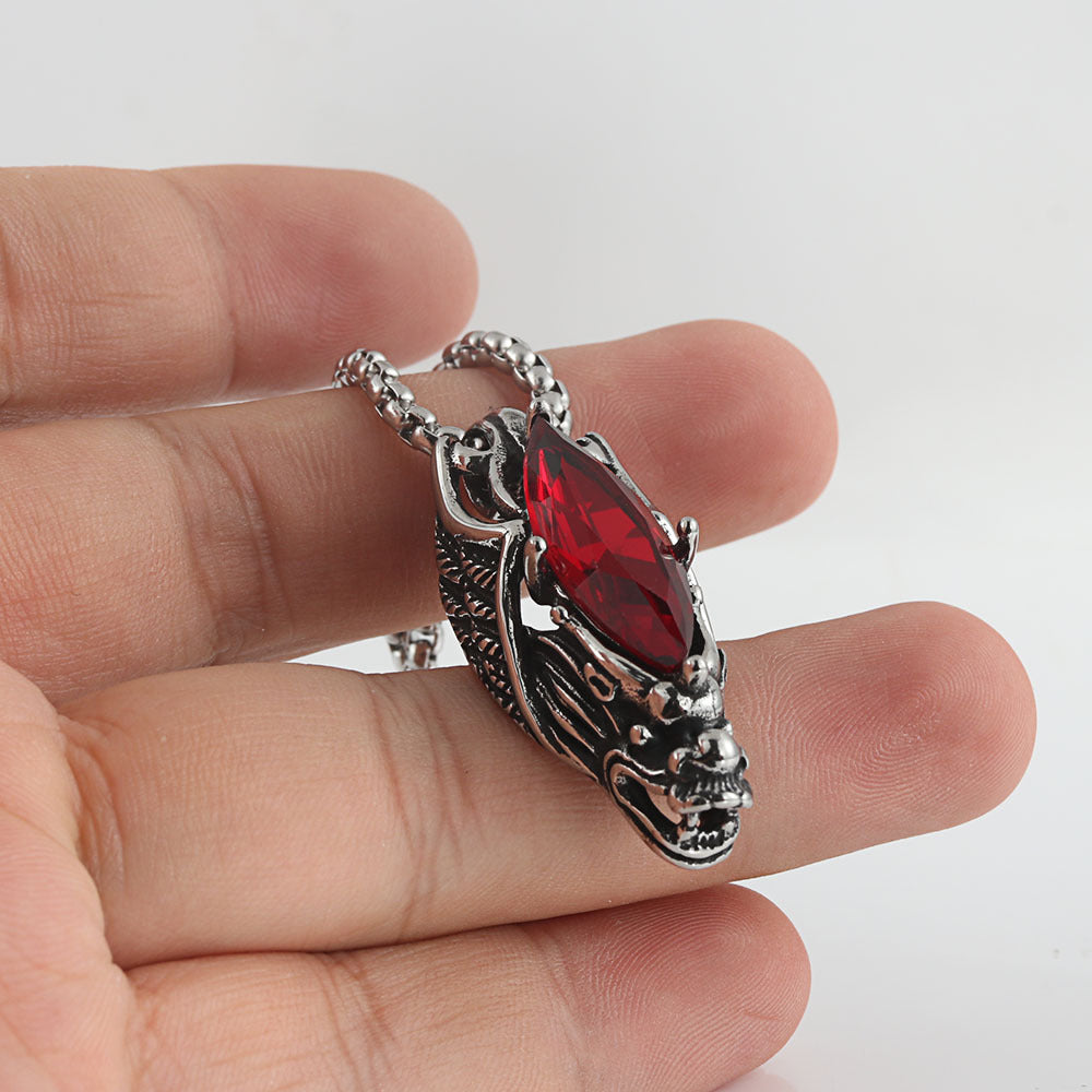 European And American Stainless Steel Dragon Pendant For Men