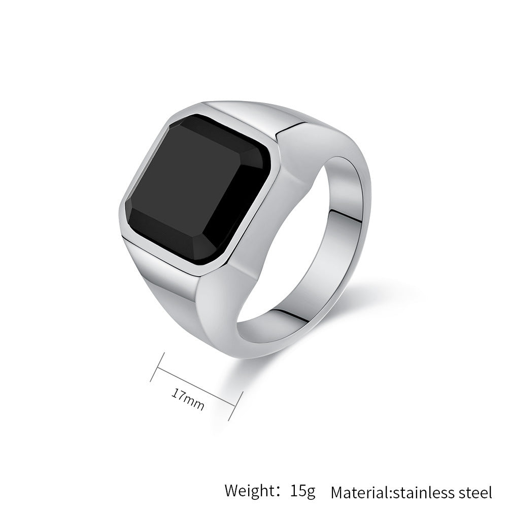 Steel Ring - Luxury Men's Everyday Wear, Durable Stainless Steel Ring For Groomsmen, Modern Everyday Accessory
