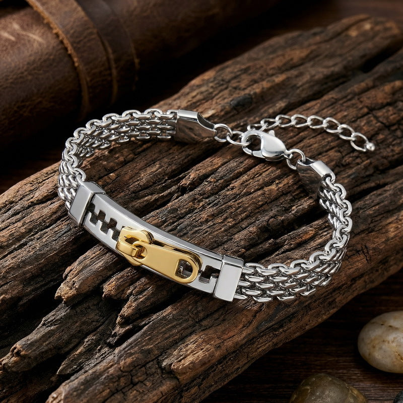 Bent Piece – Design – Zipper Shape Bracelet