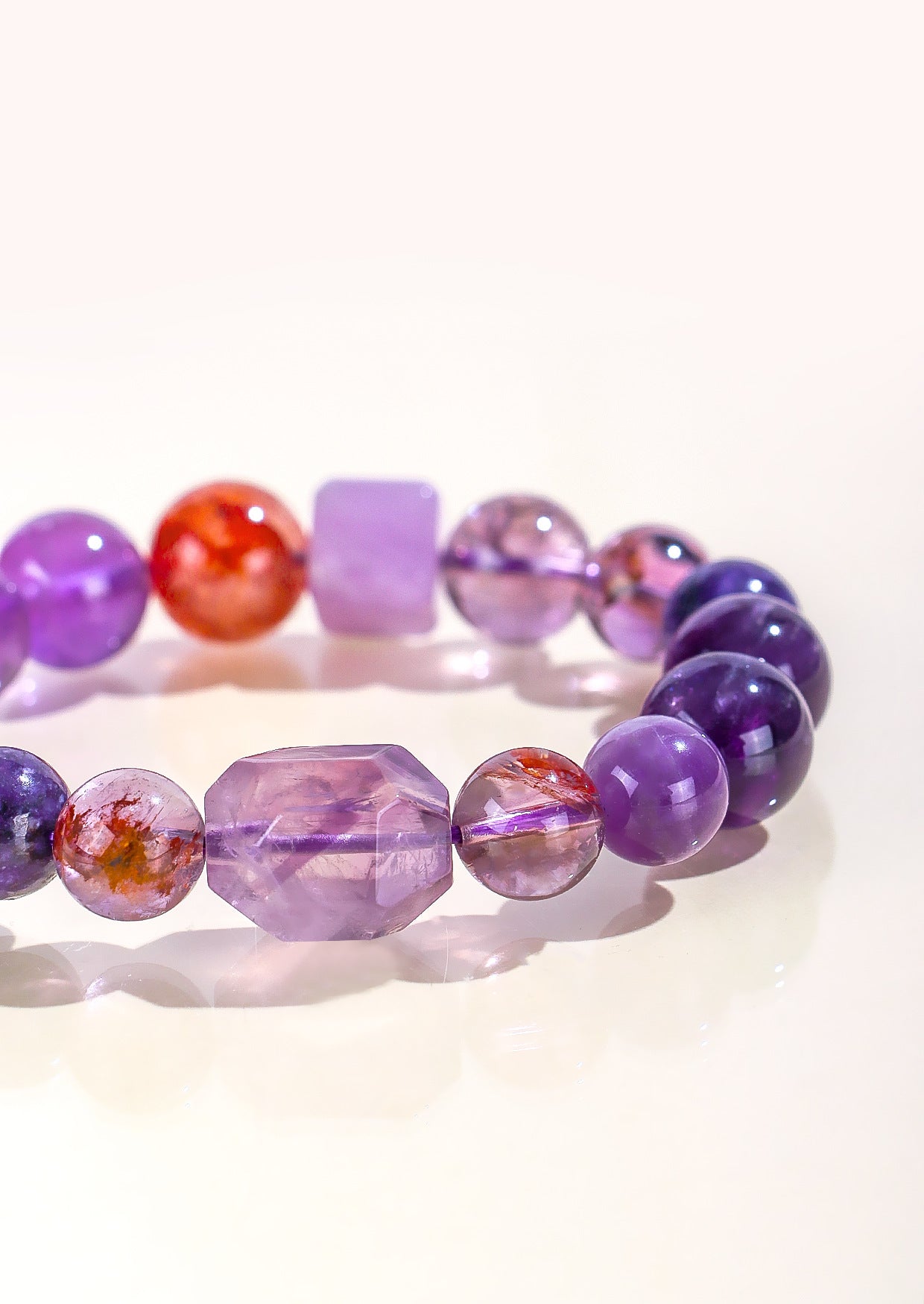 Planderful Fortune's Favor Bracelet – Elegant Multi-Treasure Amethyst Design