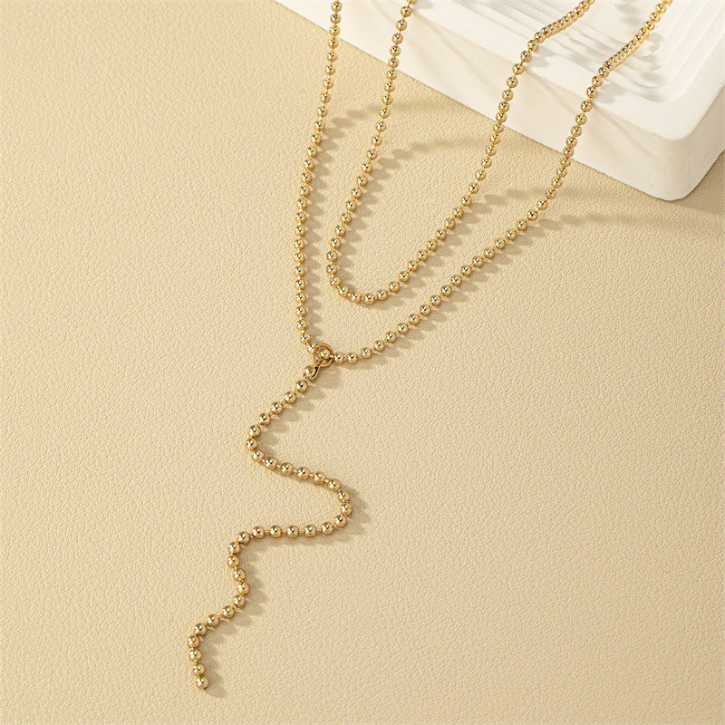 Elegant Vienna Verve Metal Double Necklace - Wholesale High-End Jewelry