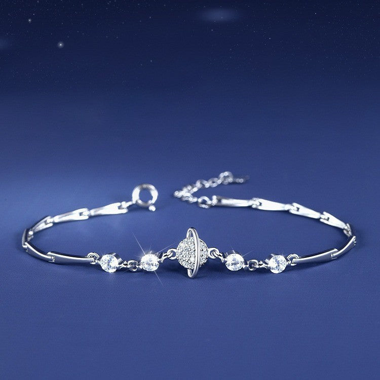 Planet Contemporary 925 Sterling Silver Bracelet