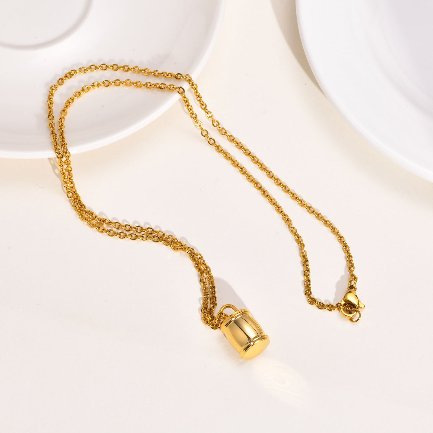 Cross-Border Jewelry Commemorative Pendant Necklace Small Jar Urn