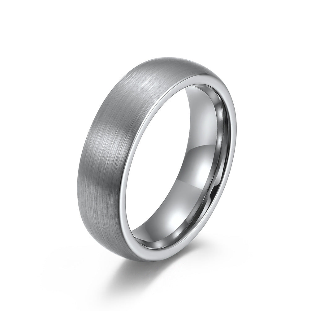 Tungsten Steel Matte Ring