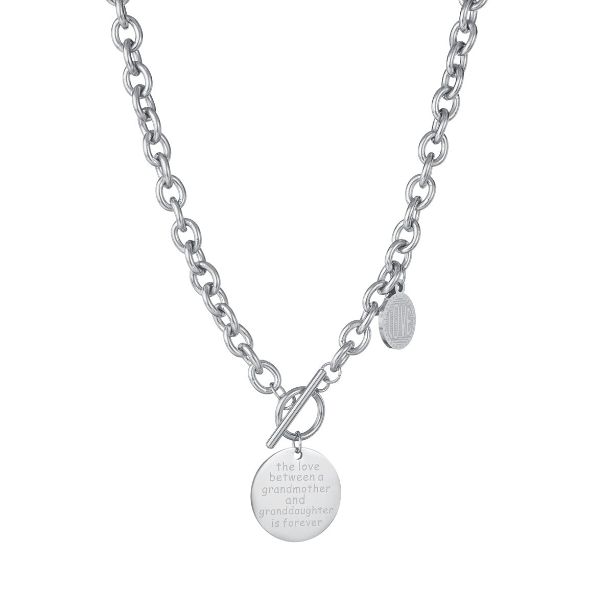 European & American Titanium Letter Pendant Couple Necklace - Unisex Jewelry Supply