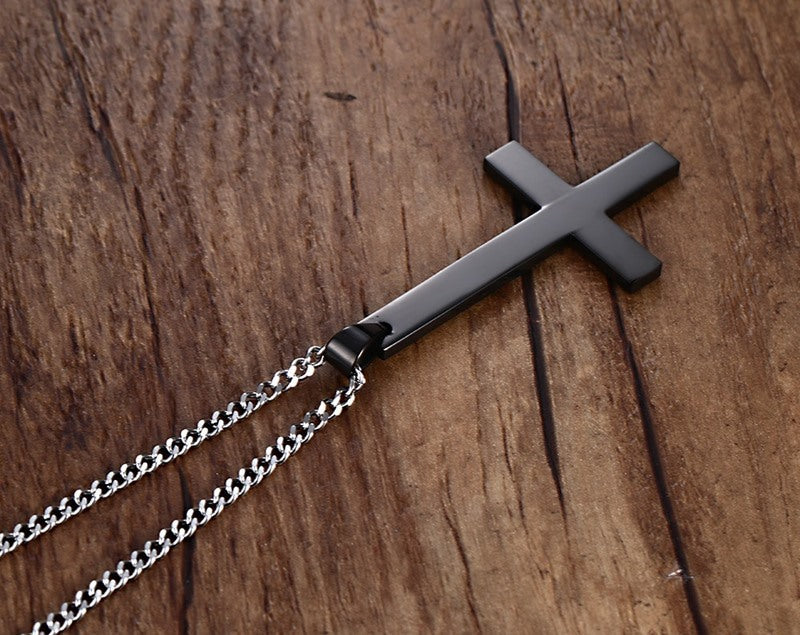 Stainless Steel Jewelry Wholesale 55MM Upside Down Cross