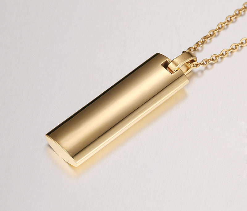 Stainless Steel Strip Corrosive Spanish Pendant Necklace for Men