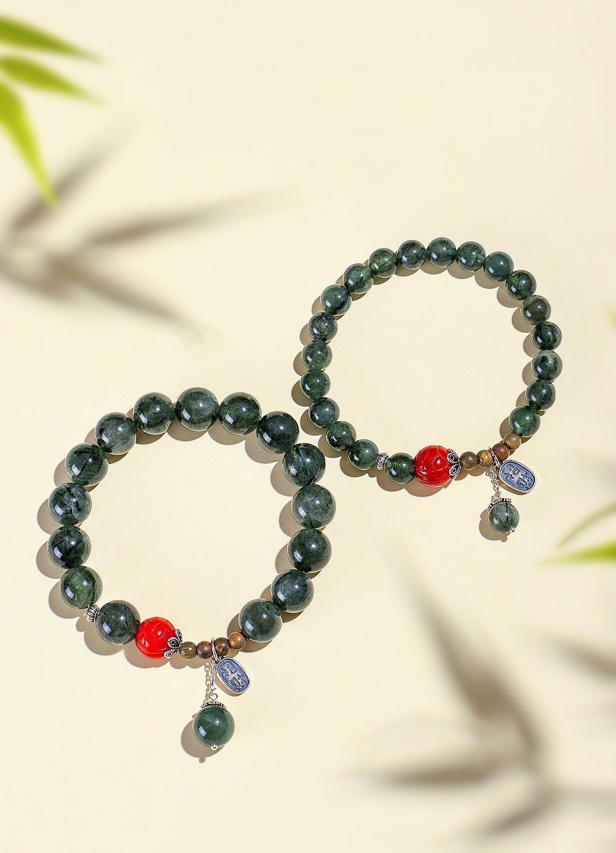 Planderful Fortune's Favor Bracelet – Elegant Natural Crystal and Sandalwood Design