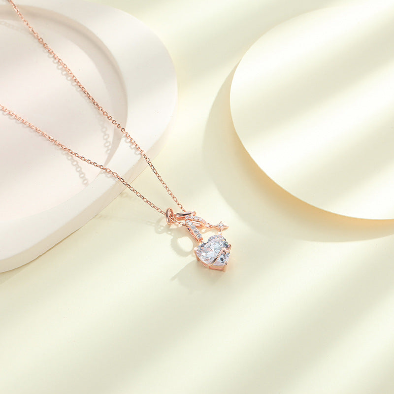 Neck Light 925 Sterling Silver Women's Pendant Necklace