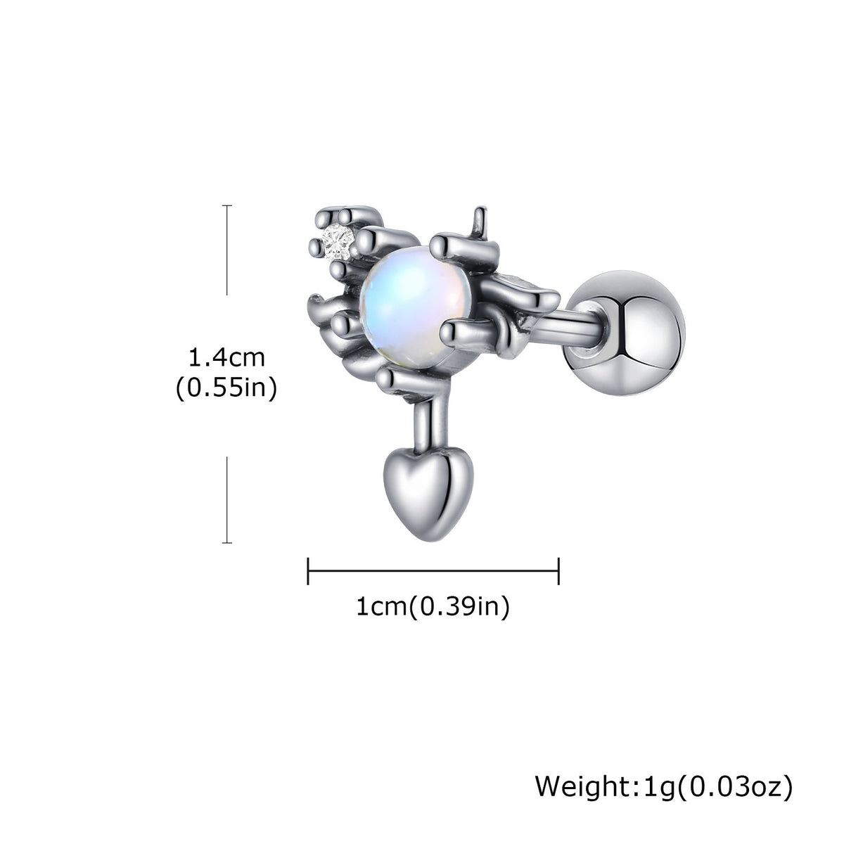 Stainless Steel Single Earring