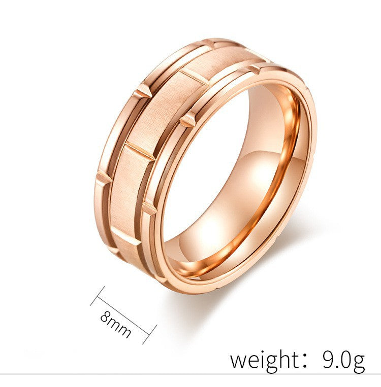 Planderful Titanium Steel Ring For Couples Brushed Finish Modern Hipster Wedding Band Size 7 To 12