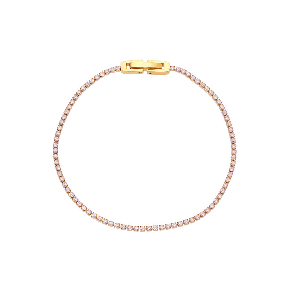 Planderful Zircon Bracelet 18K Gold Plated Jewelry For Women