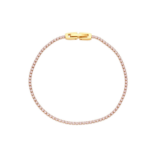 Planderful Zircon Bracelet 18K Gold Plated Jewelry For Women