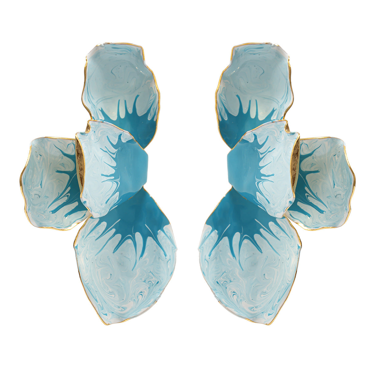 Planderful Vienna Verve Stud Earrings For Women Versatile Metal Statement Jewelry