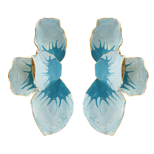 Planderful Vienna Verve Stud Earrings For Women Versatile Metal Statement Jewelry