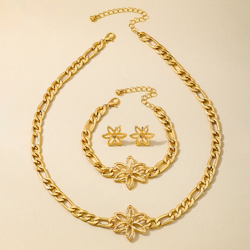 Elegant Metal Chain Jewelry Set for Women by Planderful