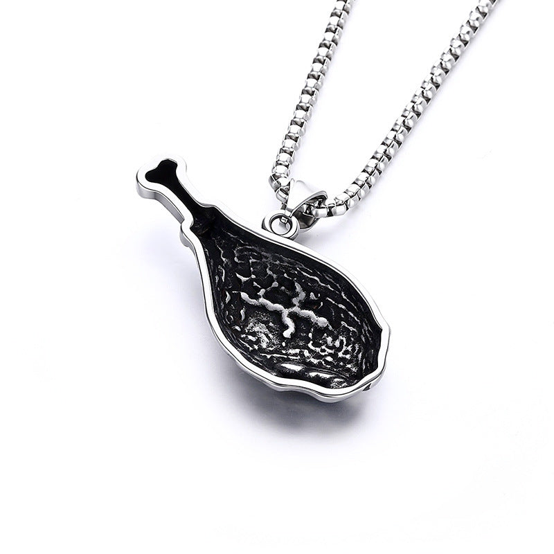 Punk Simulation Stainless Steel Men's Pendant Necklace
