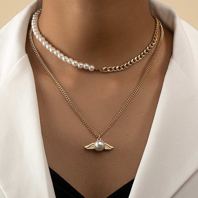 Elegant Pearl Drop Necklace Set - Wholesale Jewelry Collection