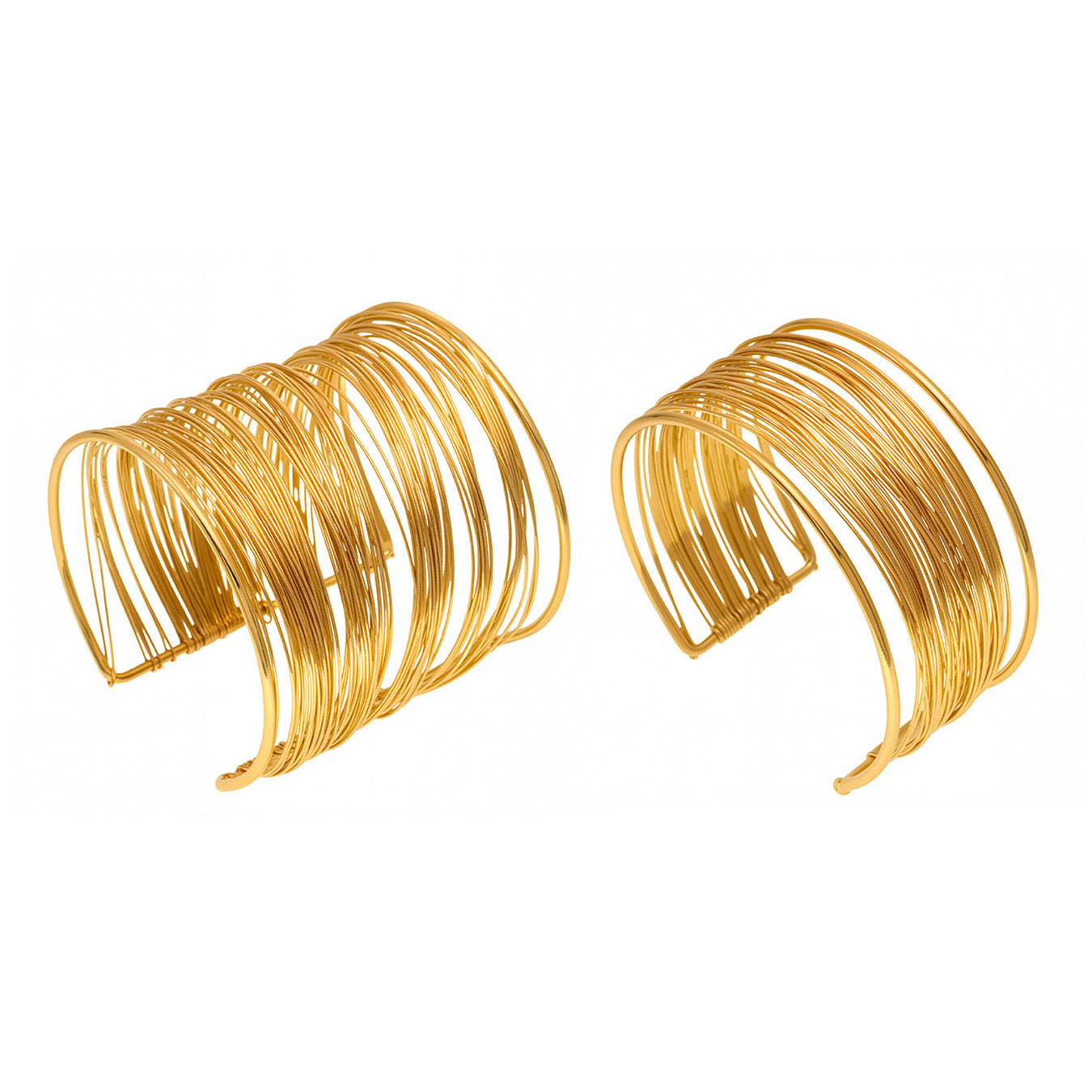 Planderful Stainless Steel Layered Arm Ring Bracelet Punk