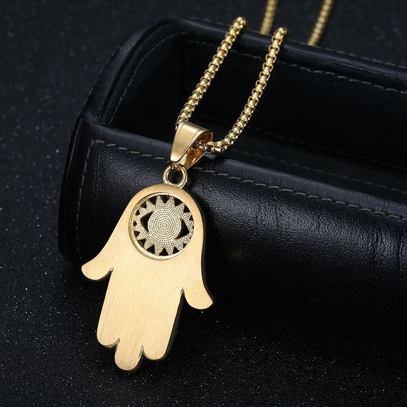 Rhinestone Necklace – Statement Fatima Hand