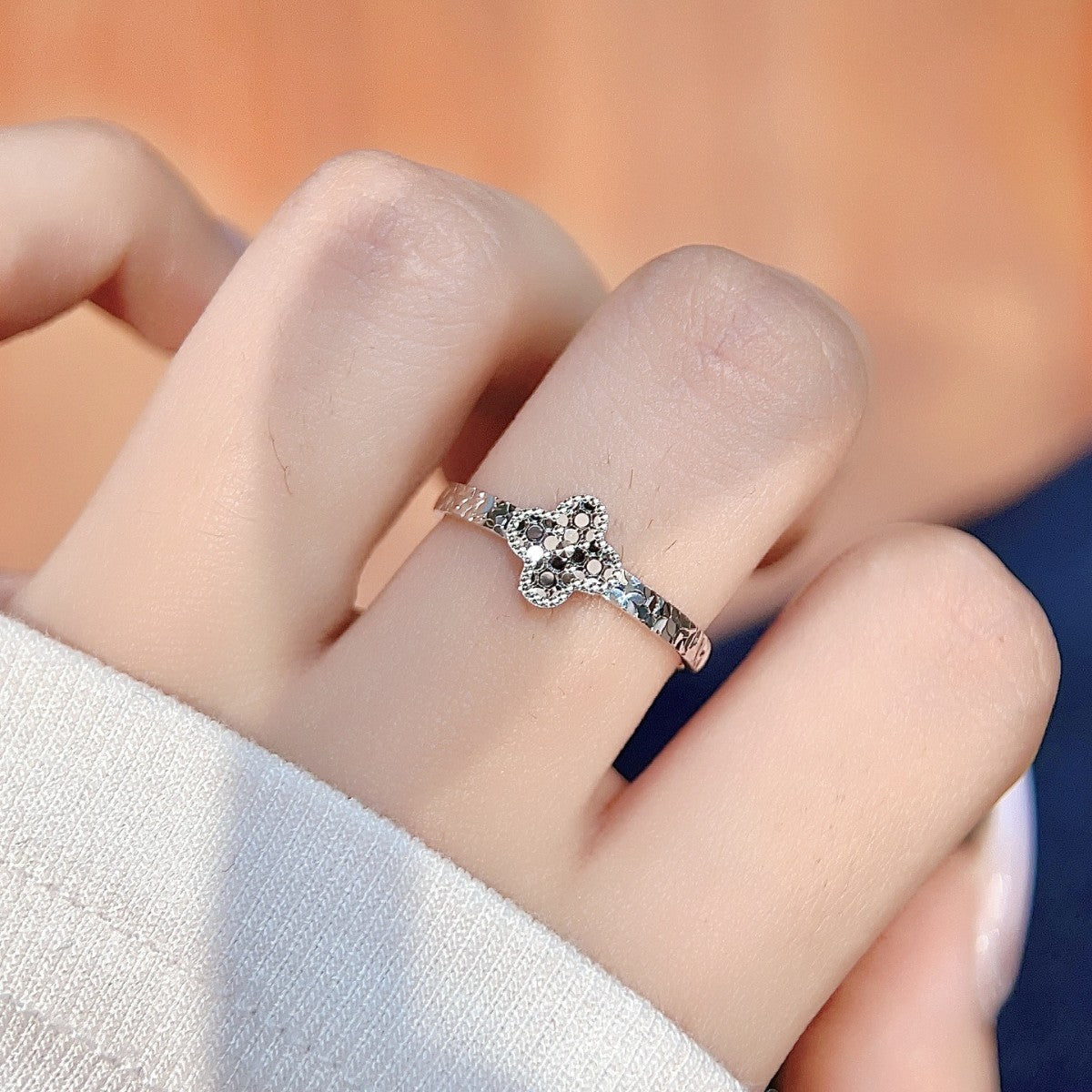 Clover Lucky S925 Sterling Silver Ring