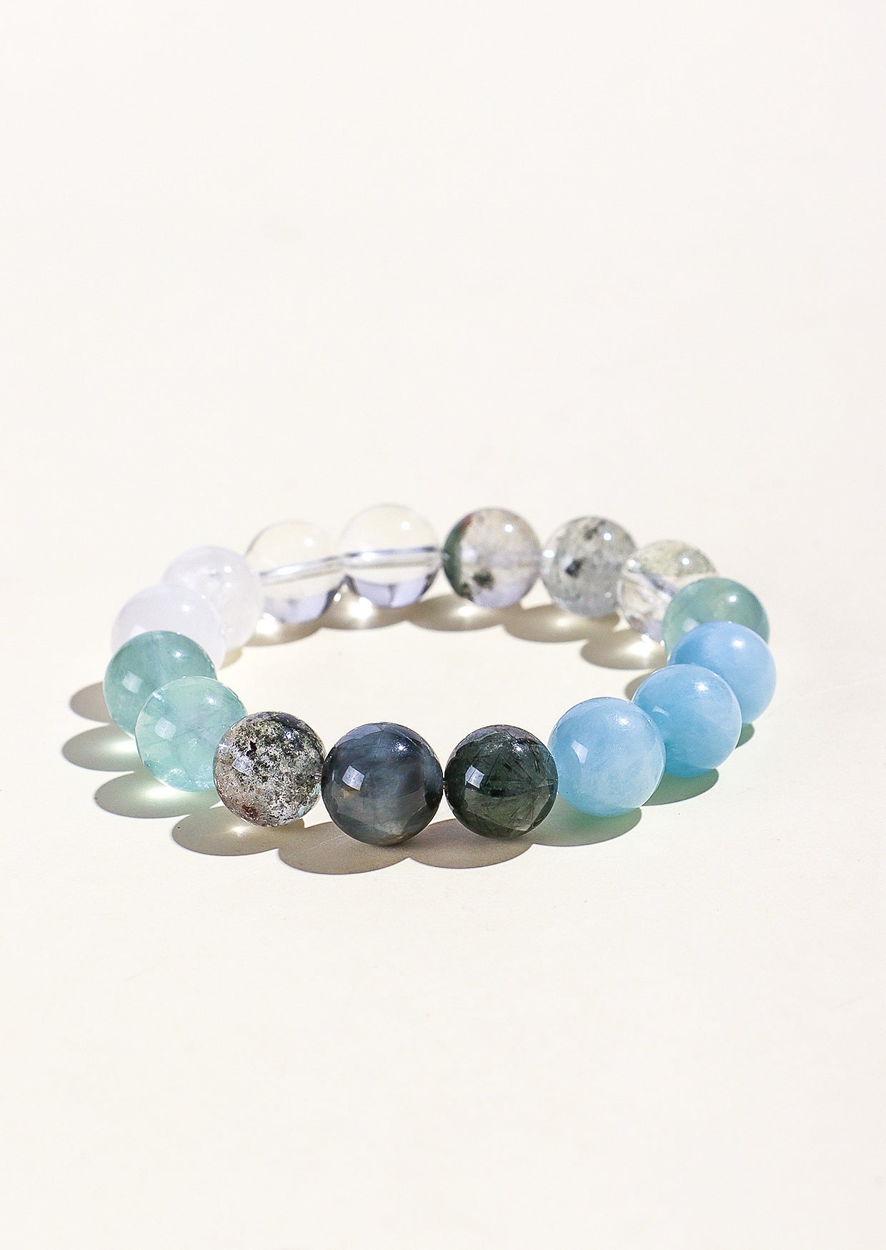Planderful Fortune's Favor Bracelet – Elegant Lavender Amethyst and Aquamarine Design