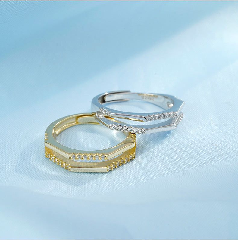 New Ring Wholesale Women's Irregular Sterling Silver Adjustable