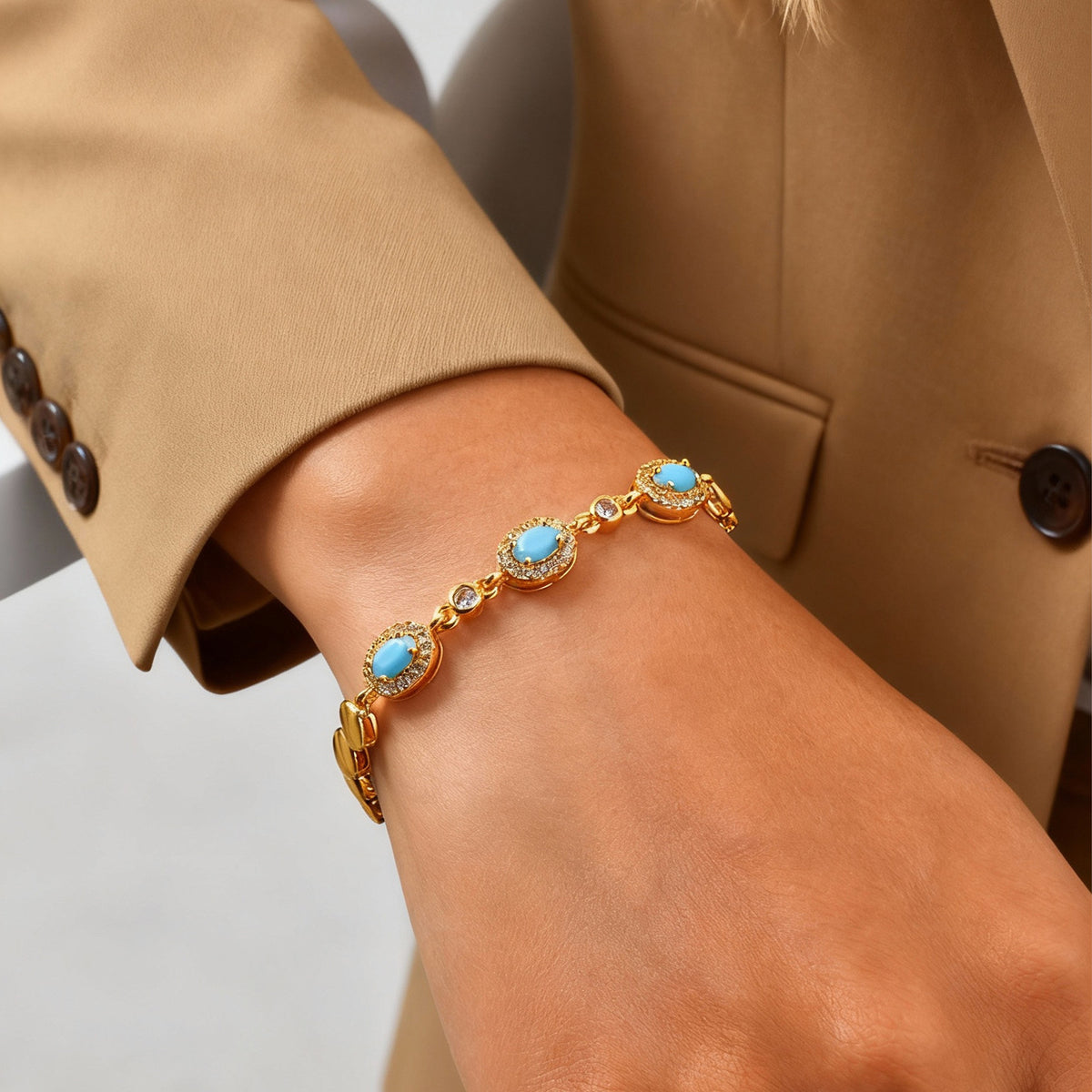Zircon Copper Bracelet