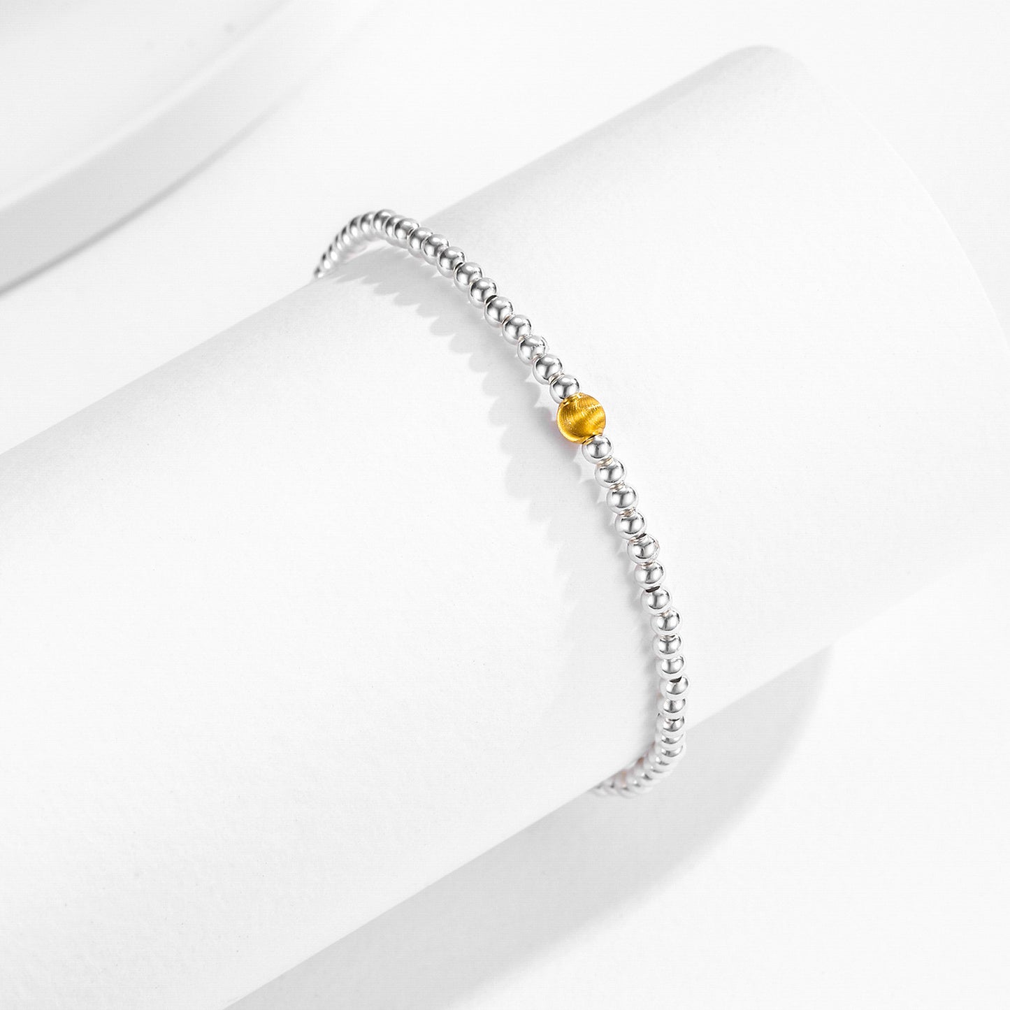 Planderful Everyday Genie Bracelet – Personalized Matte Gold Bead Design