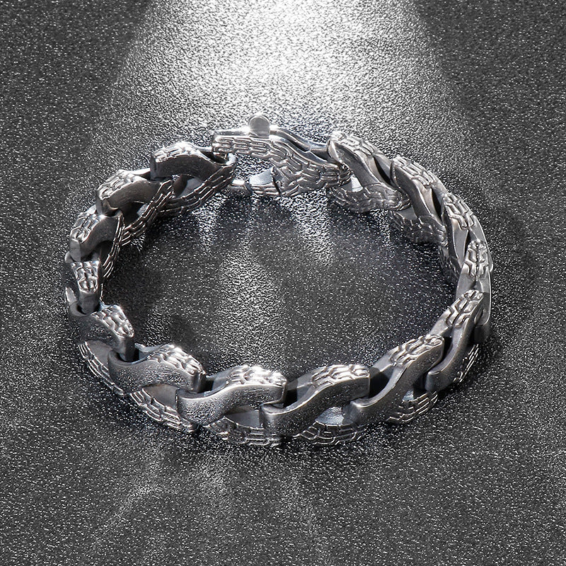 Punk Style Keel Men's Titanium Steel Bracelet