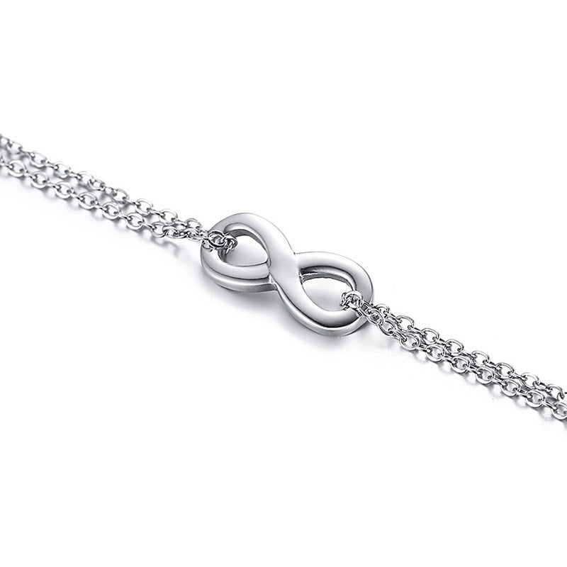 Simple And Fashionable Women's Bracelet Titanium Steel Chain