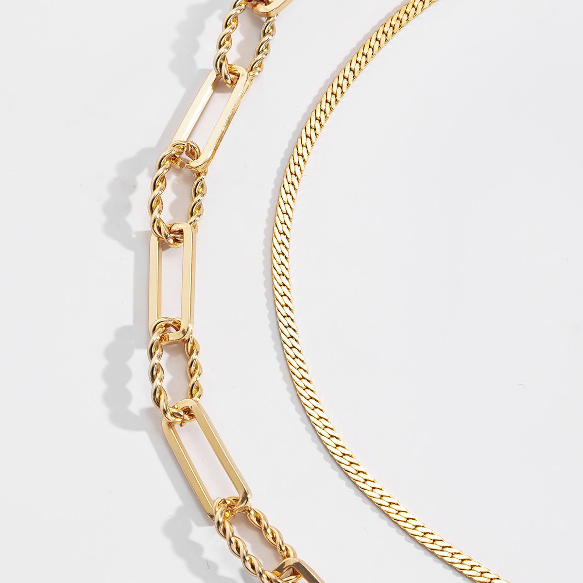 Cross Necklace For Women By Planderful Vienna Verve, Double Layer Geometric Threaded Chain Statement Jewelry