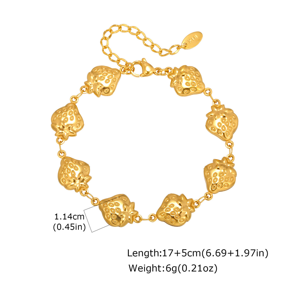 Heart Shell Stainless Steel Bracelet for Women