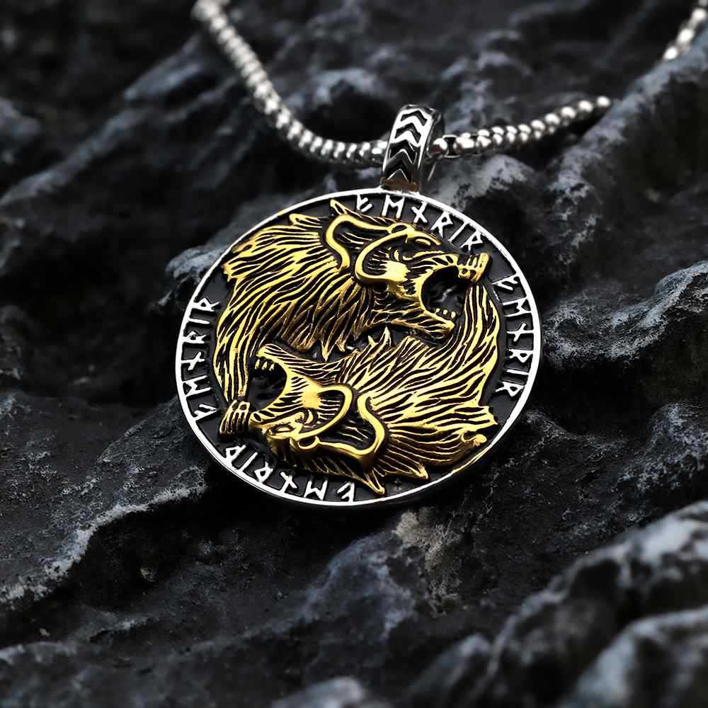 Viking Wolf Stainless Steel Men's Ring