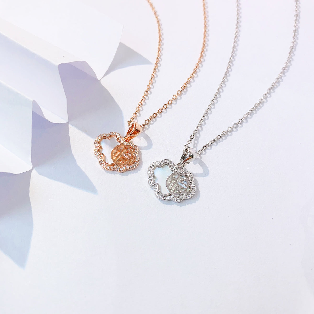 Guochao Fuzi S925 Sterling Silver Women's Pendant Necklace