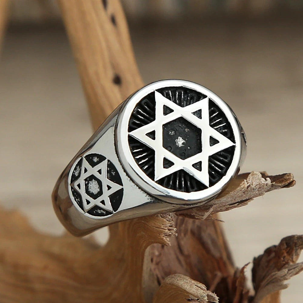 Punk Vintage Stainless Steel Men's Ring