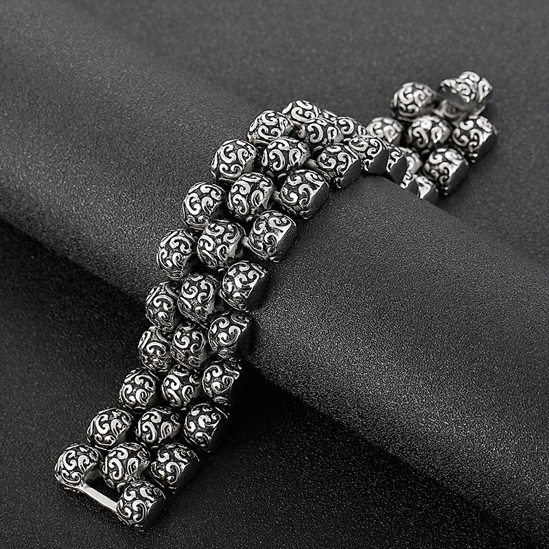 Stainless Steel Rough Men's Titanium Steel Bracelet