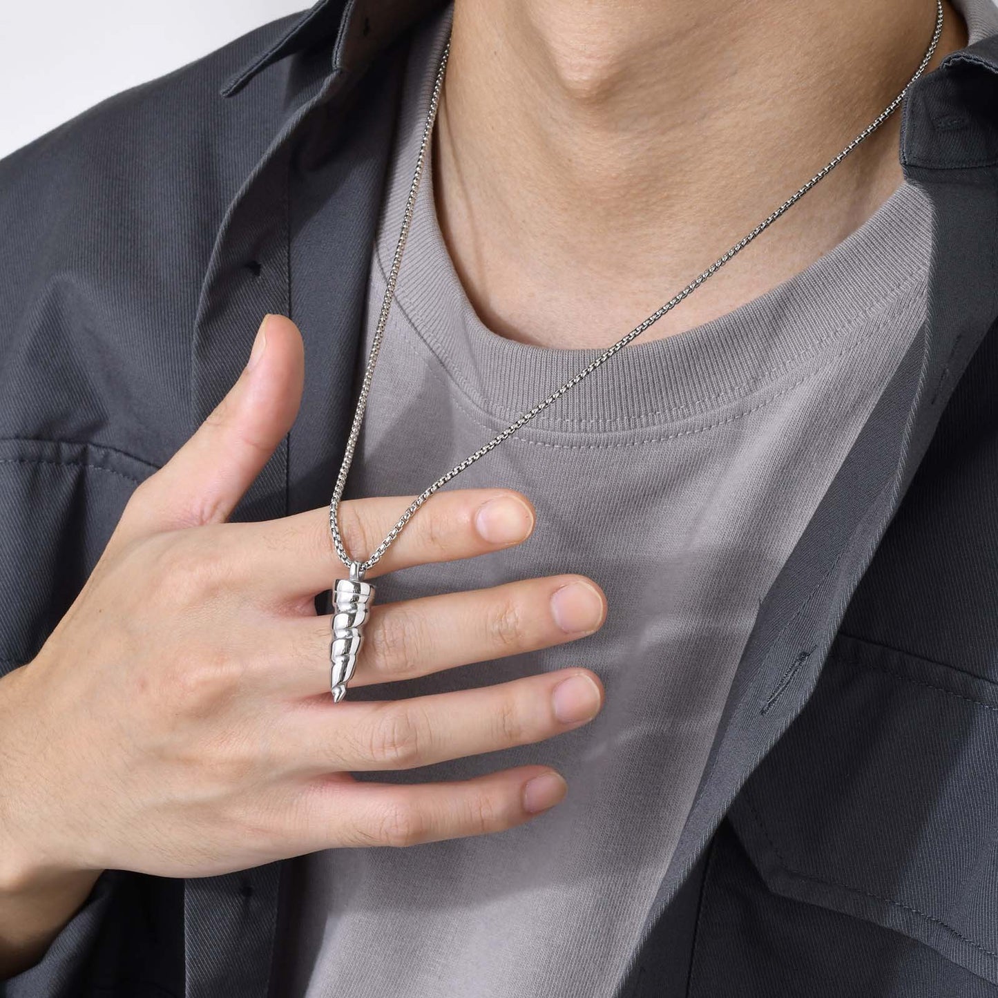 Foreign Trade Men's Fashion Personalized Necklace Unicorn Pendant