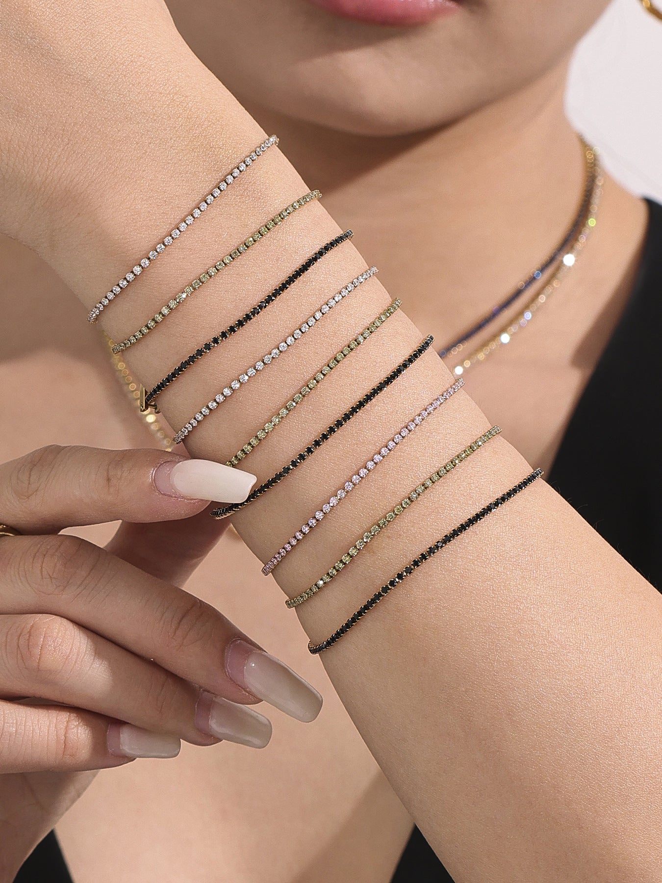 Planderful Zircon Bracelet 18K Gold Plated Jewelry For Women